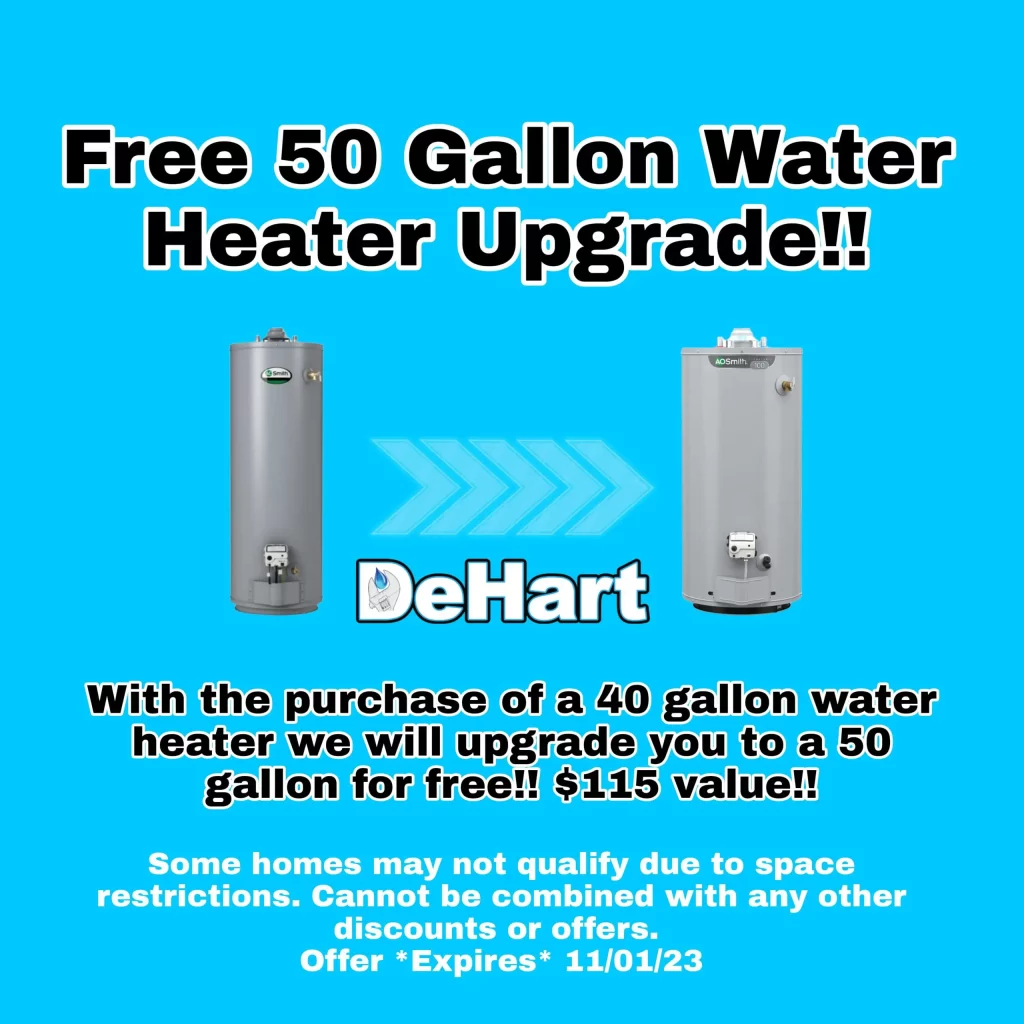 Free 50 Gallon Water Heater Upgrade